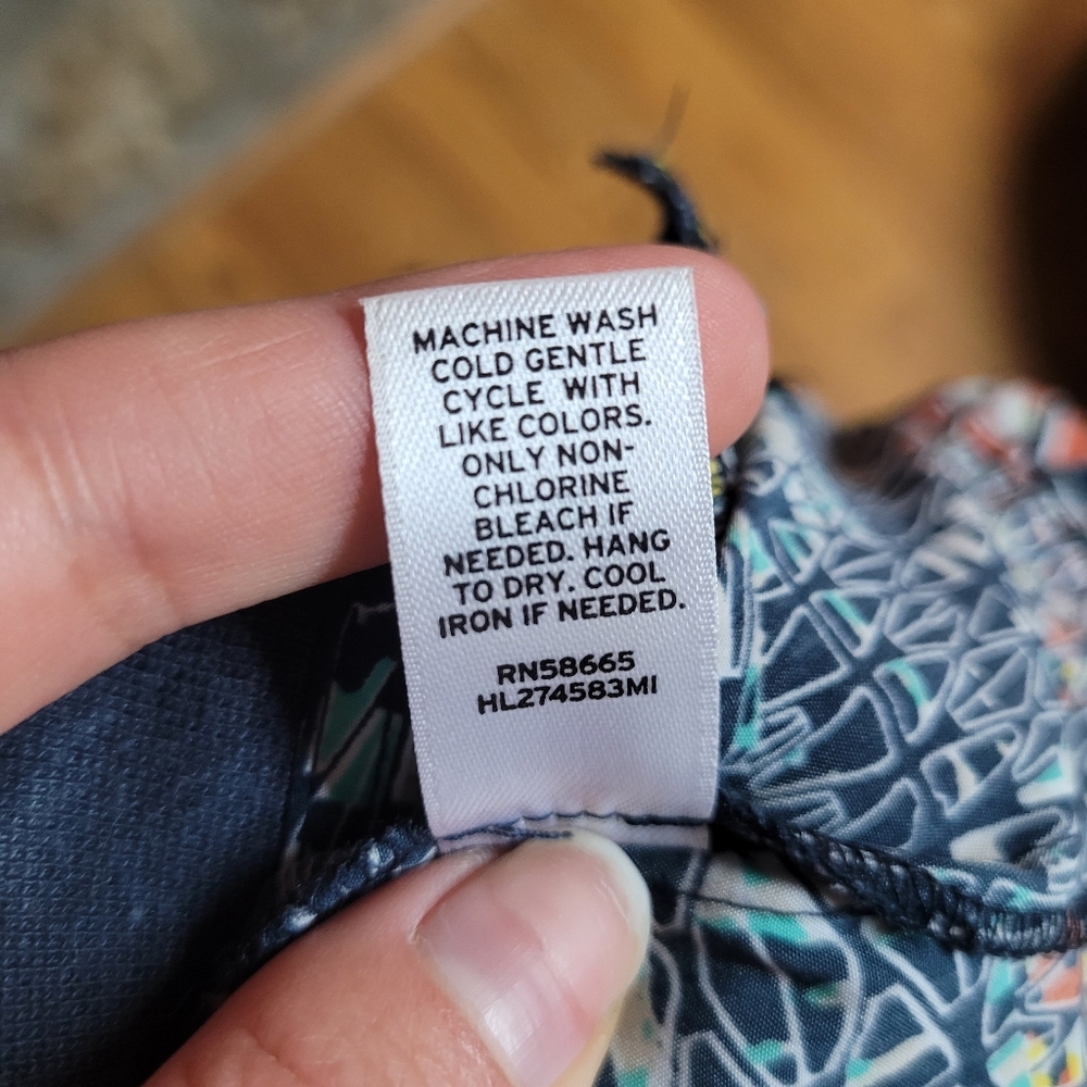 Hinge Multicolored Abstract Pattern Zip Up Jacket… - image 7